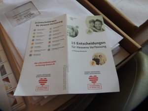 Politik mitgestalten – wählen gehen - Juniorwahlen Hessen 2018 (Foto: Dr. G. Hoffmann)