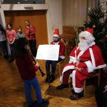 Kalėdų senelis šeštadieninėje mokyklėlėje (Foto: R. Lendraitis)