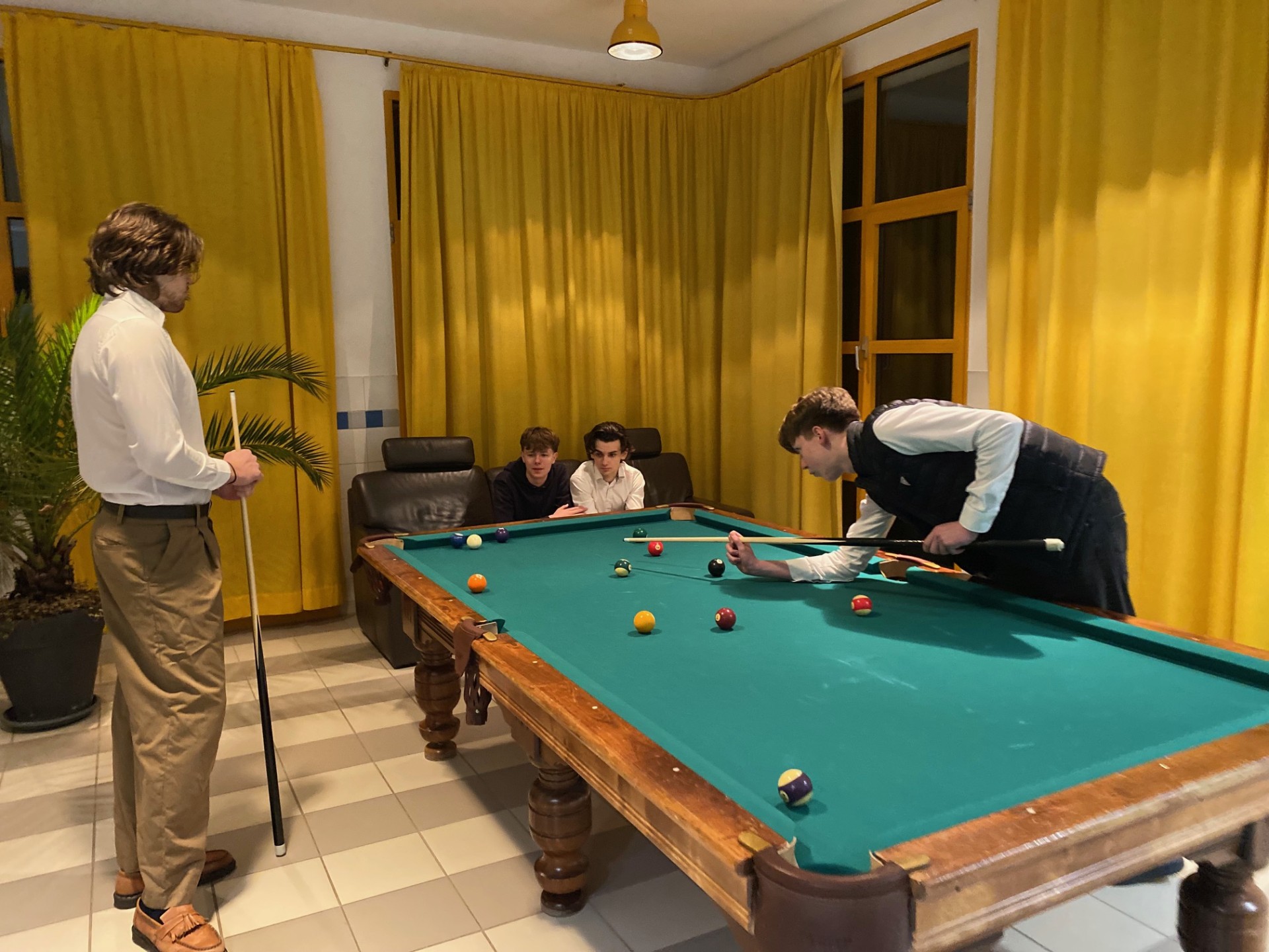 Biliardo turnyras ,,V–16“ taurei laimėti