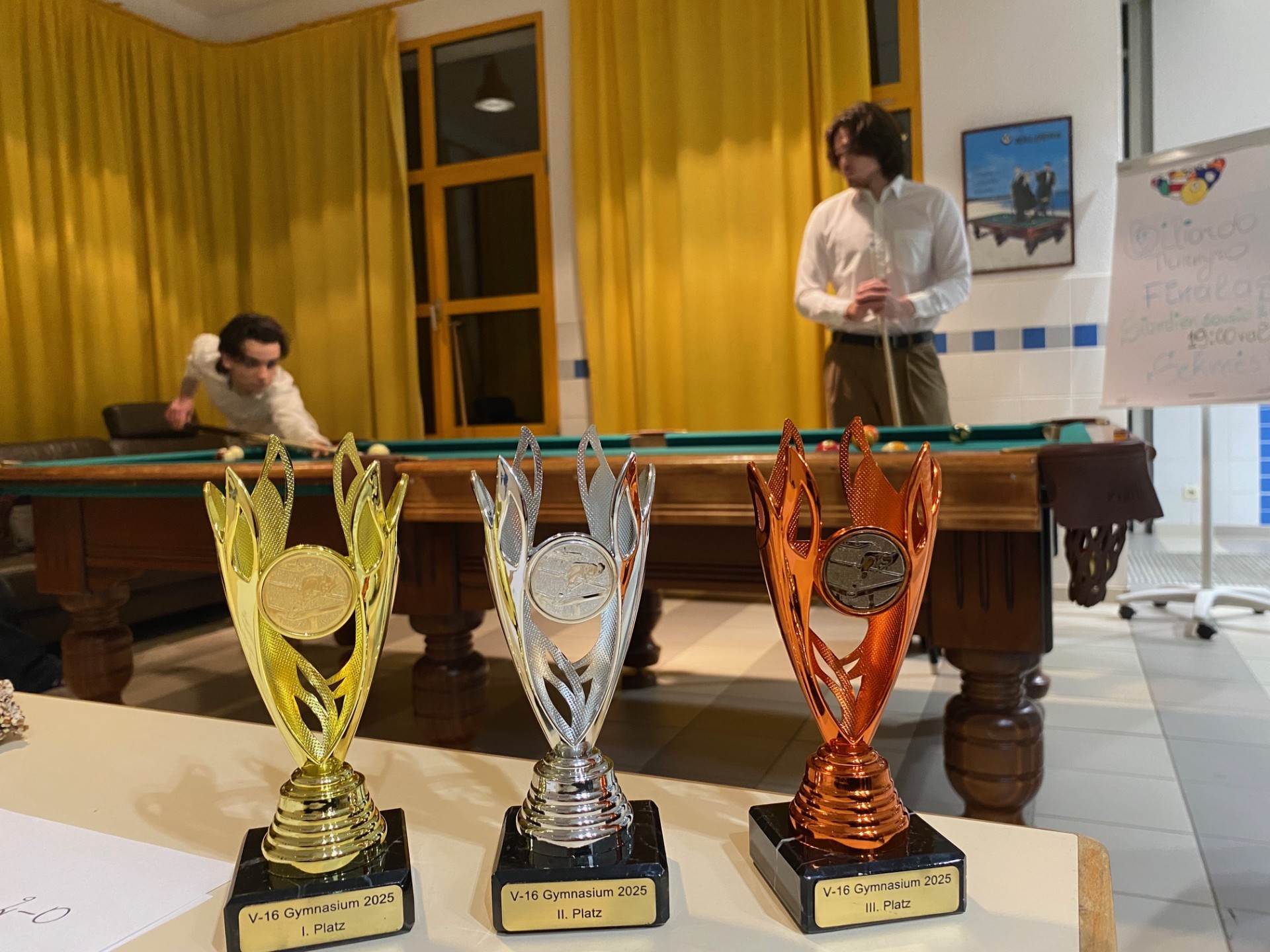 Biliardo turnyras ,,V–16“ taurei laimėti