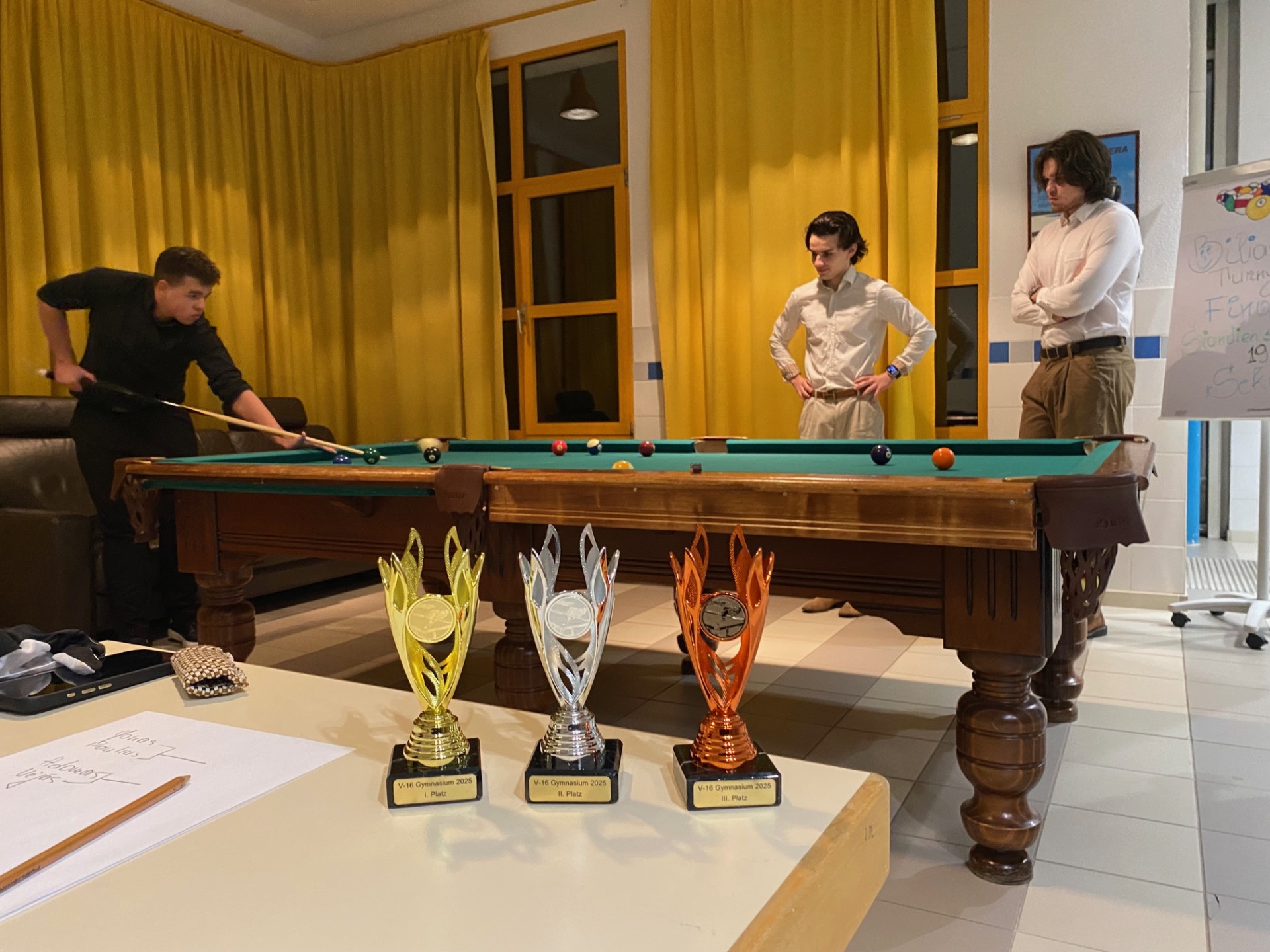 Biliardo turnyras ,,V–16“ taurei laimėti