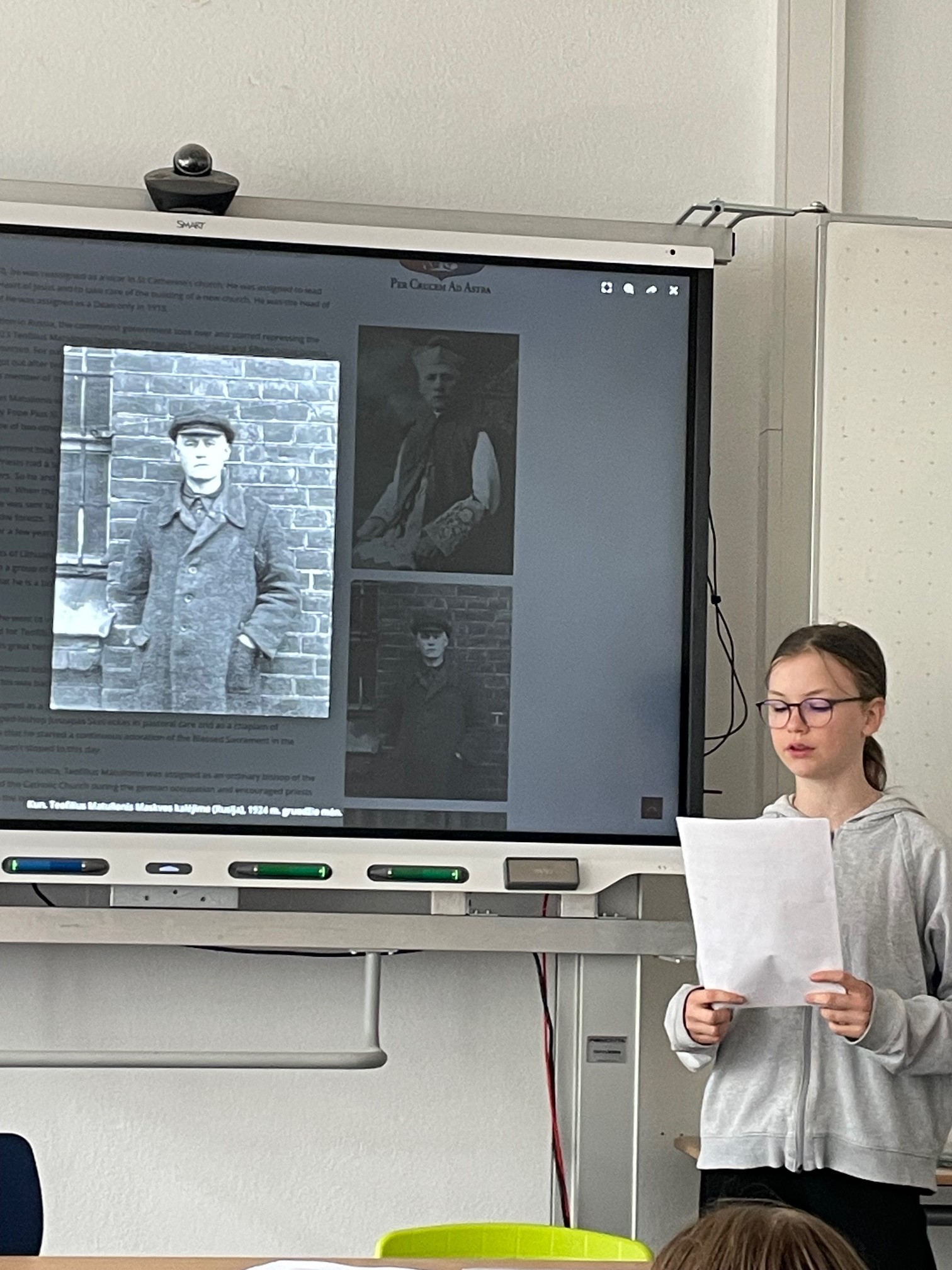 Liuksemburgo ateitininkų viešnagė gimnazijoje