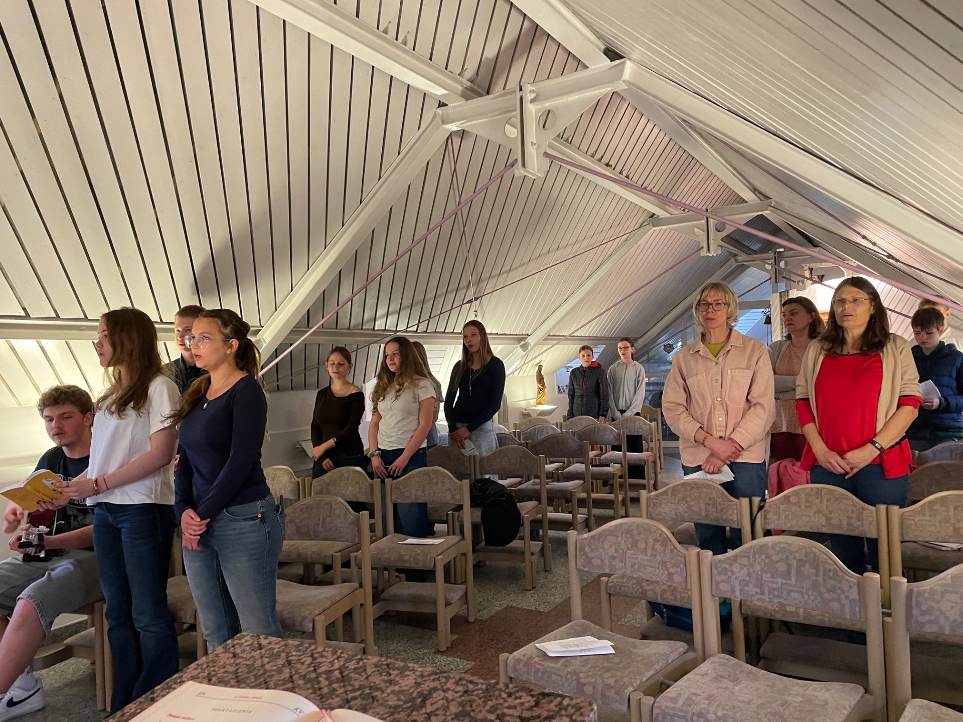 Liuksemburgo ateitininkų viešnagė gimnazijoje