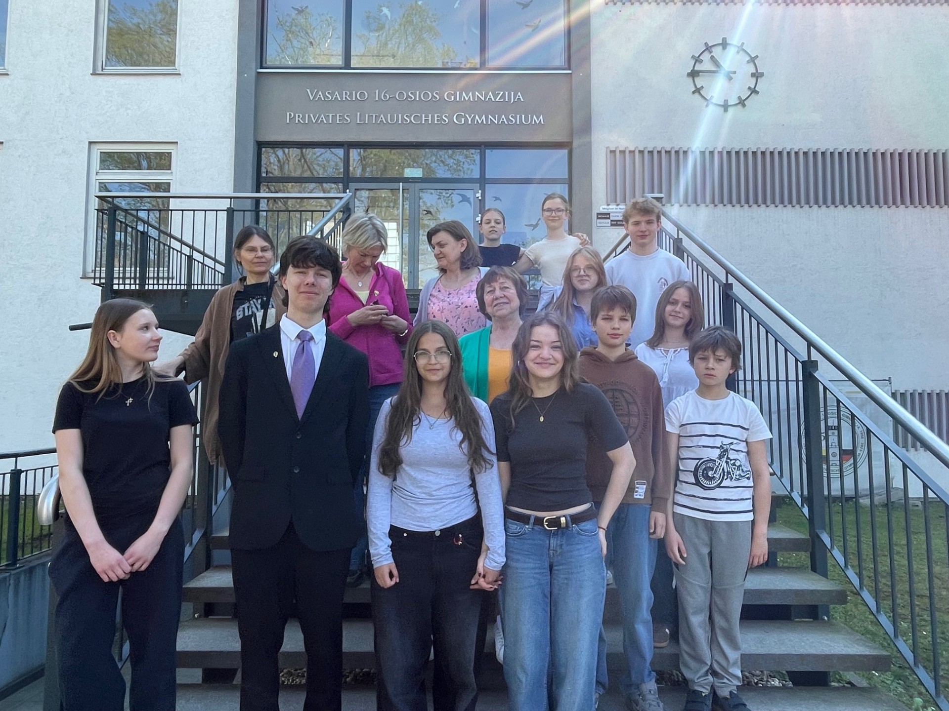 Liuksemburgo ateitininkų viešnagė gimnazijoje
