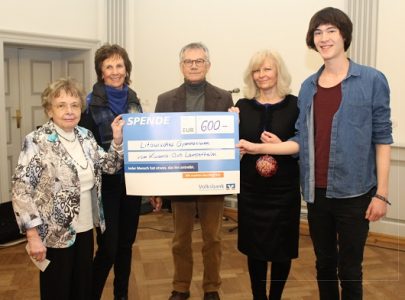 KIWANIS Service-Club spendet 600 Euro für Litauisches Gymnasium