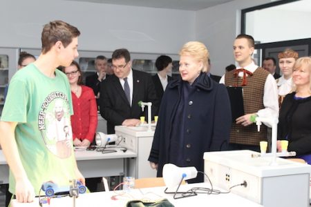 Herzlicher Empfang im Litauischen Gymnasium