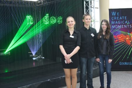 Praxiserfahrung sammeln und Kontakte knüpfen – Geschäftsführung der Schülerfirma „All!in“ auf Bergsträßer Businesstag (bbt) in Lampertheim