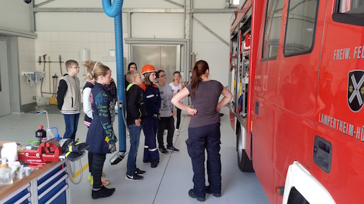 Unterricht vor Ort – Feuerwehr Lampertheim-Hüttenfeld