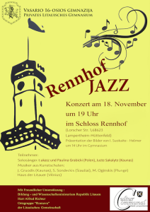 Jazzkonzert im Schloss Rennhof