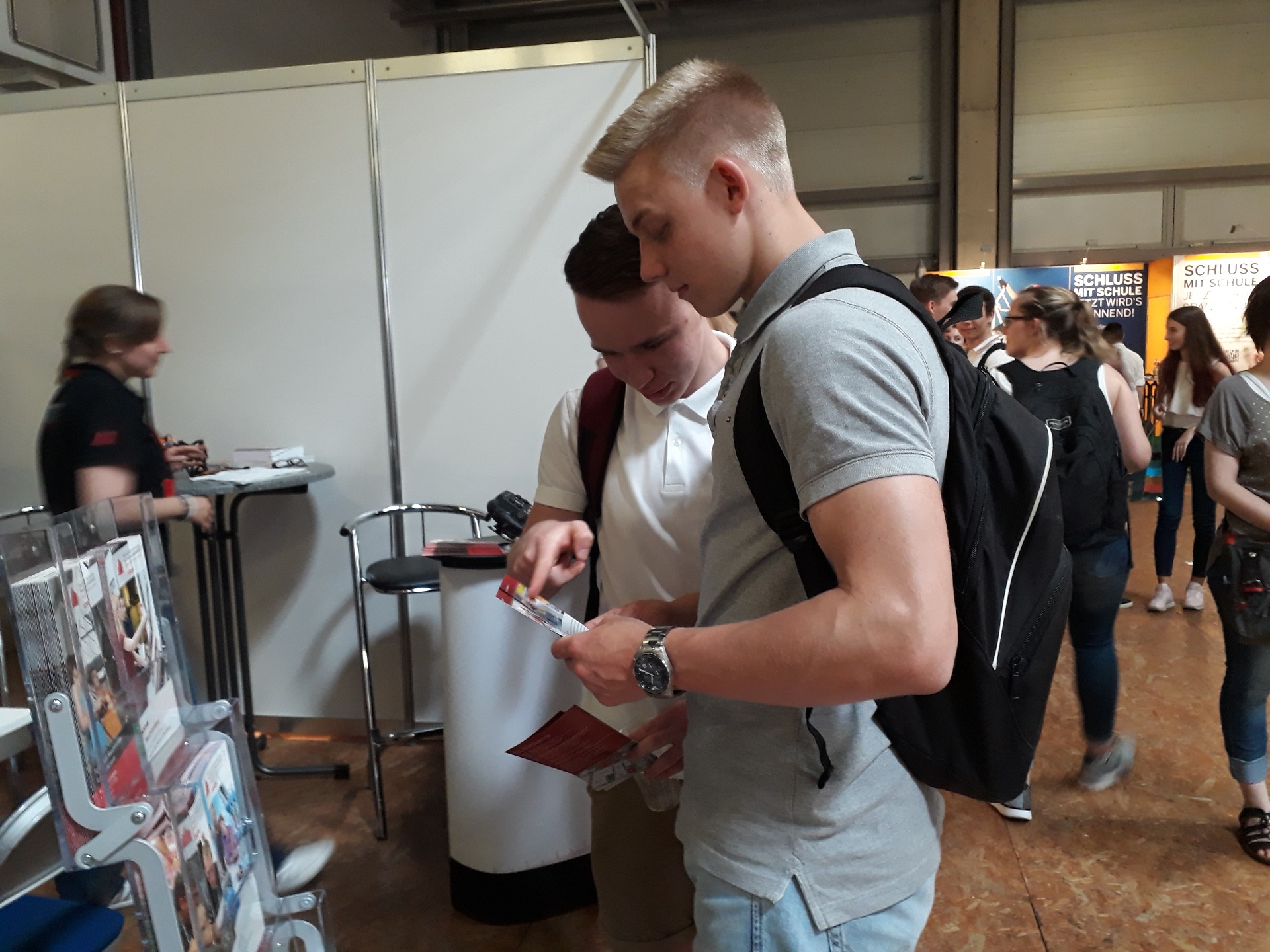 Beratungstermine auf der Messe Vocatium Rhein-Neckar-Pfalz 2018“ (Foto: Dr. G. Hoffmann)