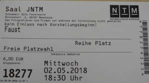 Theaterbesuch „Faust I“ im Schnawwl (Foto: Dr. G. Hoffmann)