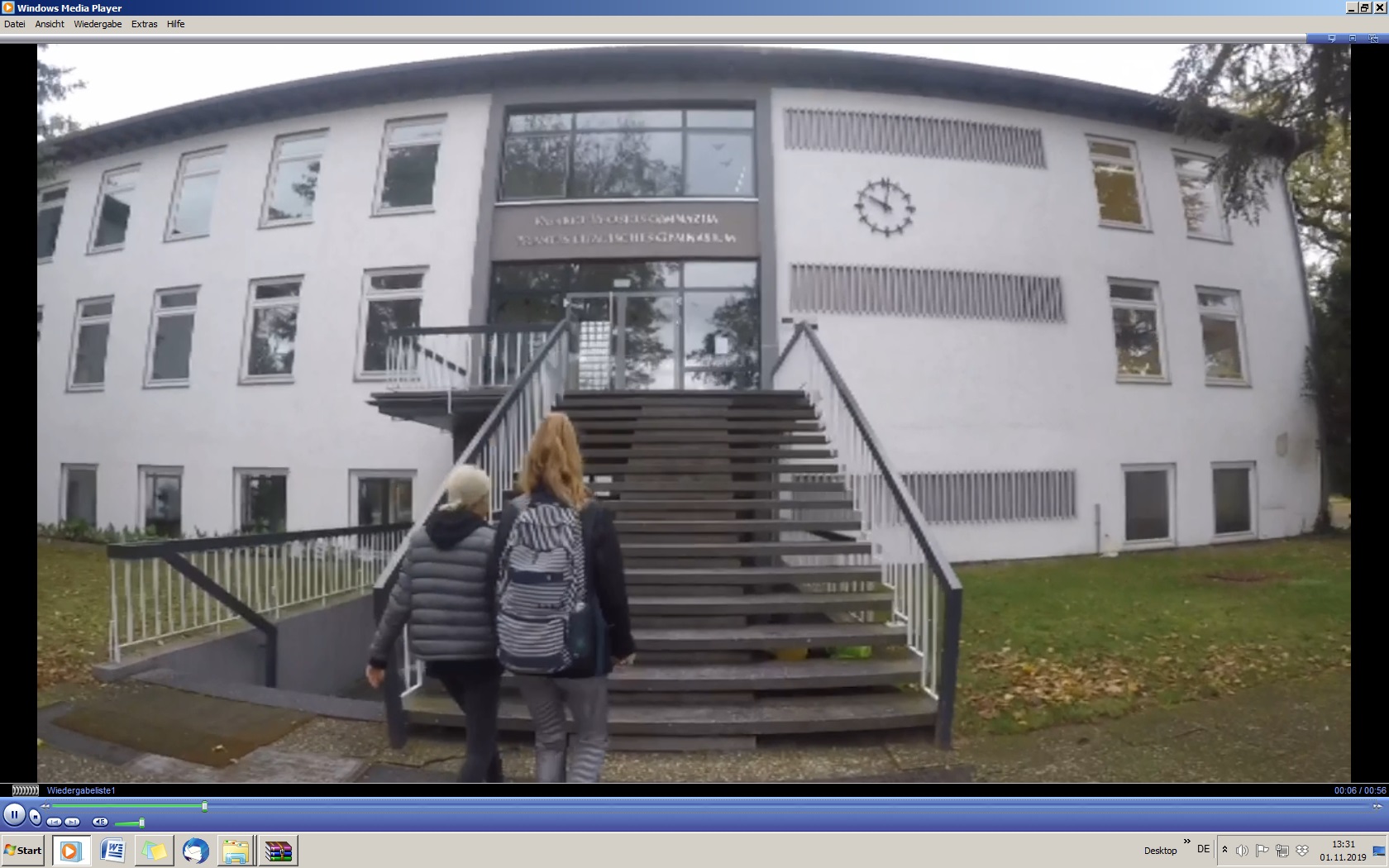 Unser Gymnasium als „Ort der Freiheit“ (Screenshot aus Film)