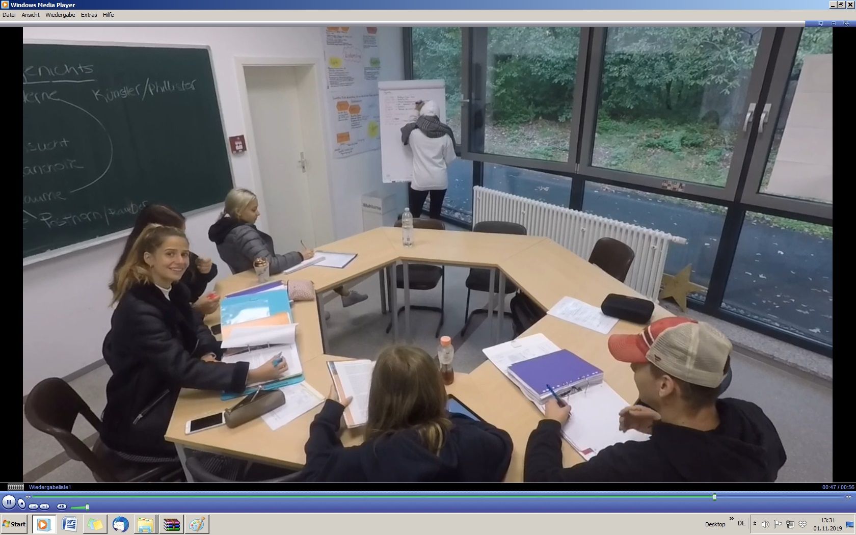 Unser Gymnasium als „Ort der Freiheit“ (Screenshot aus Film)