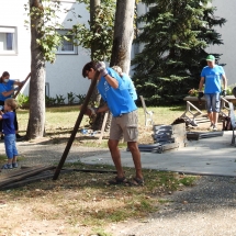 Ein Dankeschön von Herzen allen fleißigen Helferinnen und Helfer am Freiwilligentag 2020 bei uns im Litauischen Gymnasium (Foto: Dr. G. Hoffmann)