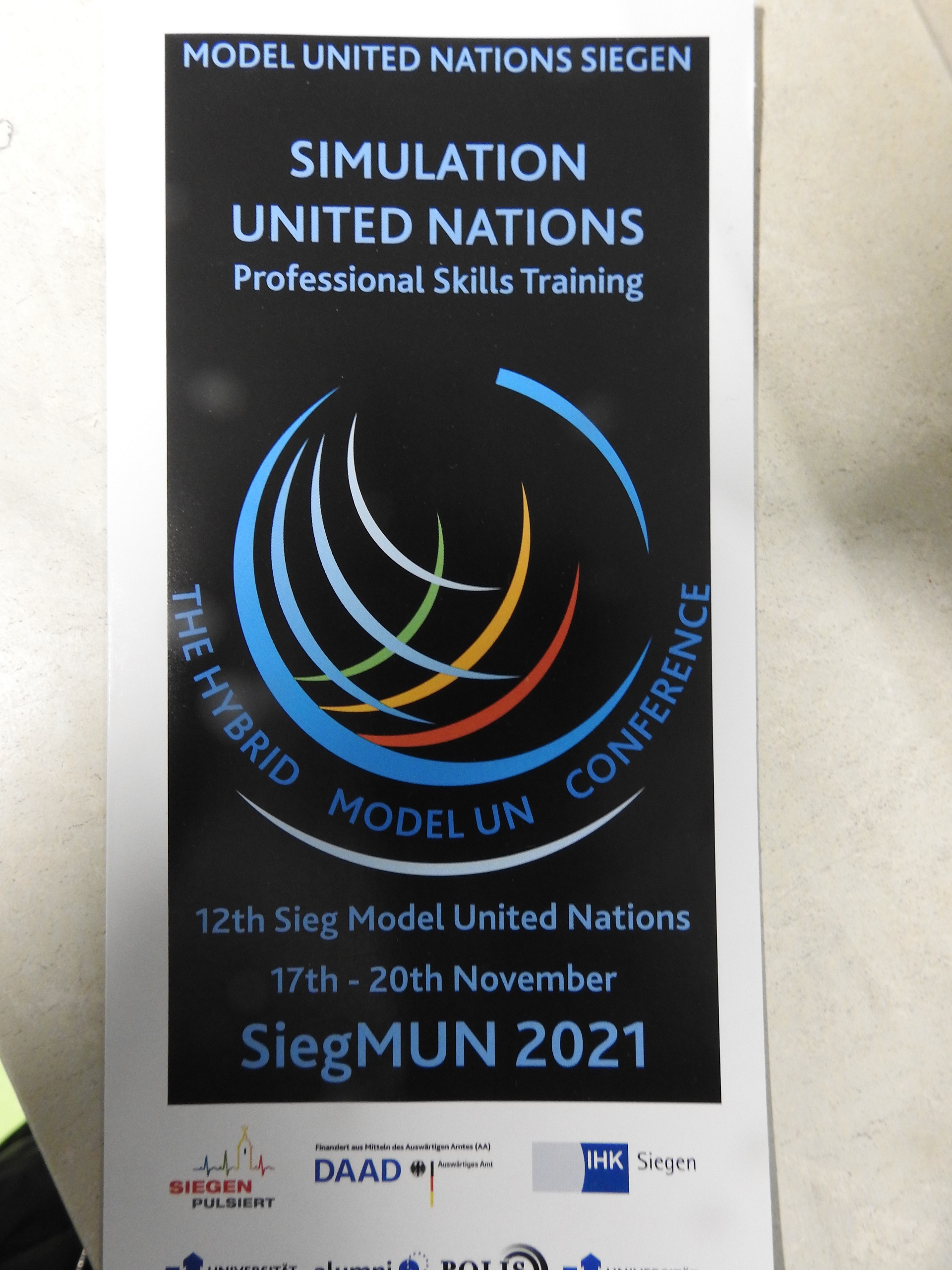 SiegMUN 2021 (Foto: Dr. G. Hoffmann)