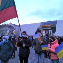 Palaikymo akcija Ukrainai Mannheime (Foto: I.G.Lendraitienė, M.D.Schmidt)