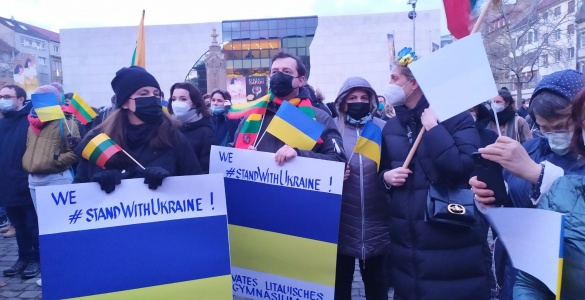 Ukrainos palaikymo akcija Mannheime