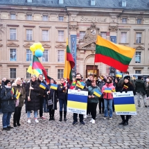 Palaikymo akcija Ukrainai Mannheime (Foto: I.G.Lendraitienė, M.D.Schmidt)