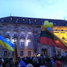 Palaikymo akcija Ukrainai Mannheime (Foto: I.G.Lendraitienė, M.D.Schmidt)