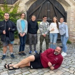 Zu Gast beim „Dürer Camp“ auf Burg Hoheneck/Bayern (Foto: Dr. G. Hoffmann)