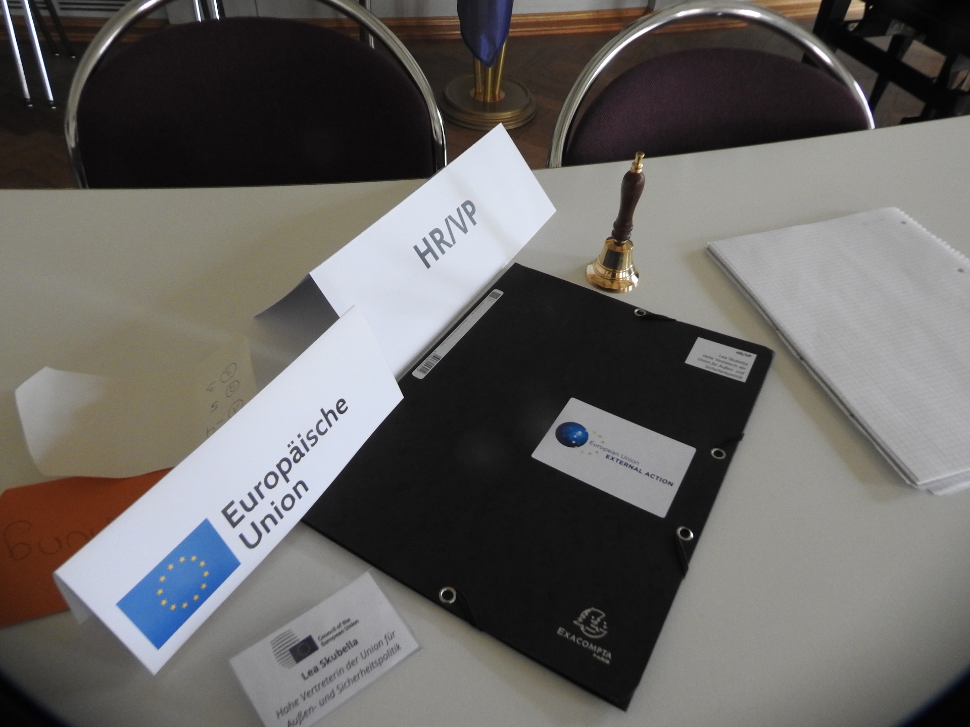 Gemeinsam Wege aus der Krise finden? – Simulation einer Sitzung des Außenministerrats der EU (Foto: Dr. G. Hoffmann)