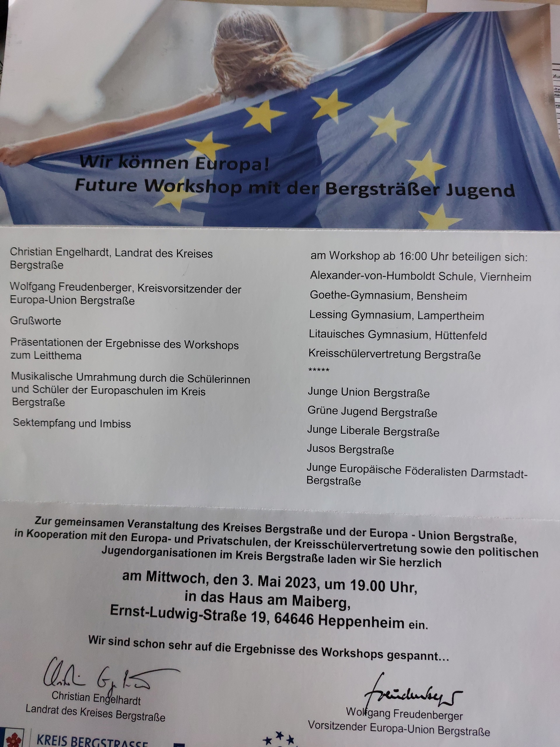 Europawoche 2023. Quo vadis Europa? - Workshop und Europafeier (Foto: Dr. G. Hoffmann)